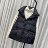 Down Cotton Vest Women's Autumn and Winter New Loose and Thin Versatile Sleeveless Vest Rivet Thickened Vest Jacket