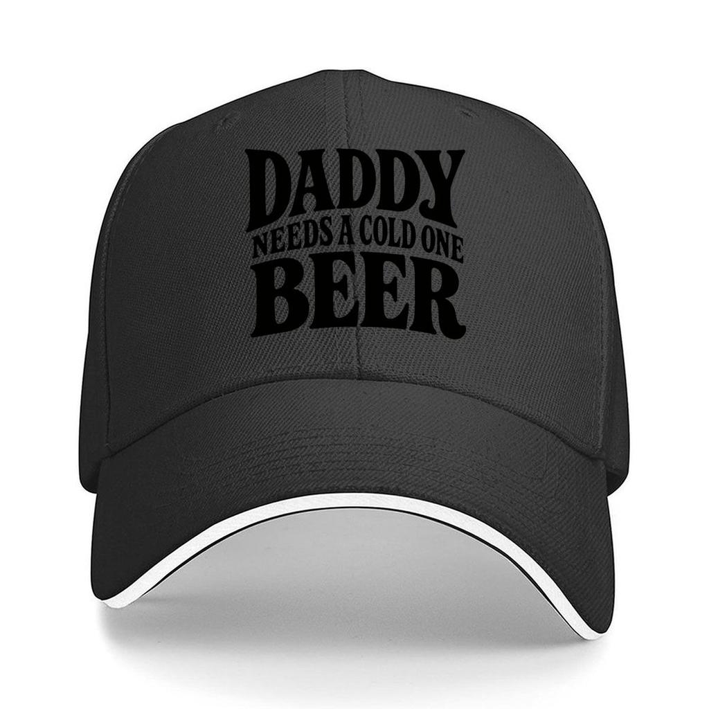 Bold Daddy Beer Humor Typography Des Sandwich Baseball Cap Sun Cap Outdoor Workouts Hat