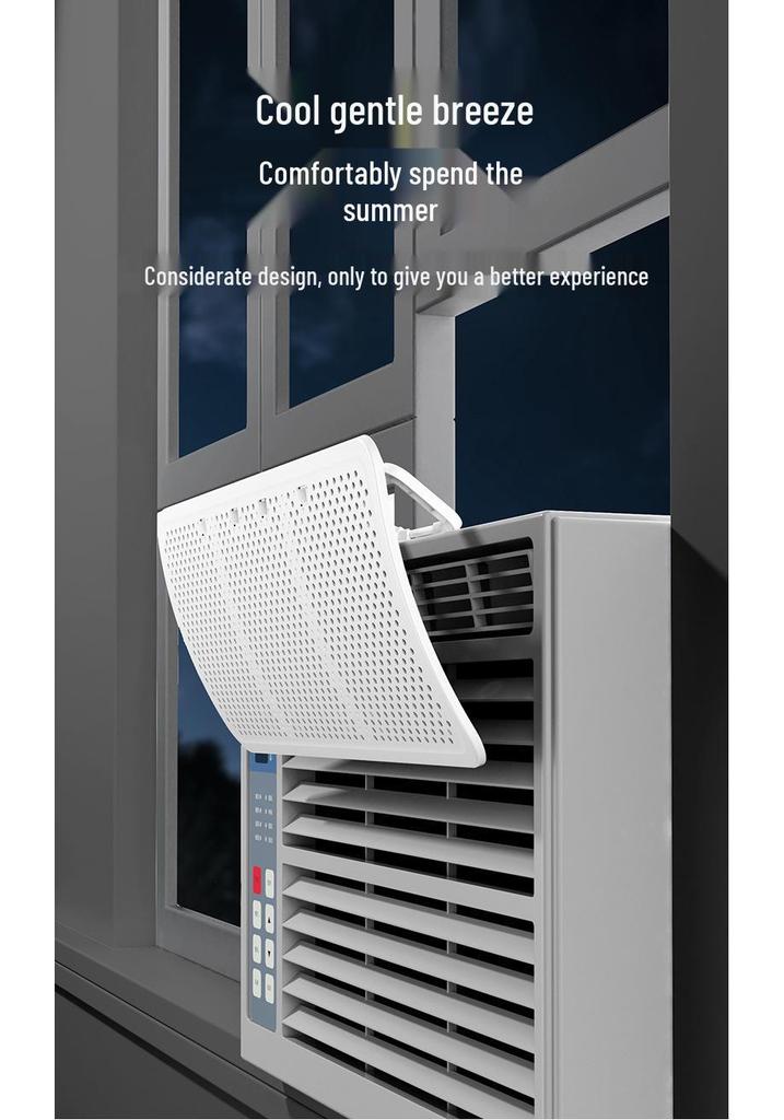 Universal White Waterproof Wind Deflector for Window Air Conditioners