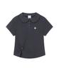 BAUF Round Collar T-Shirt [Dot Charcoal]