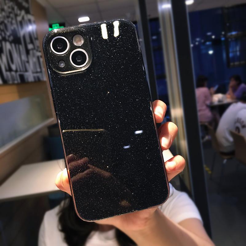 Shining Glitter Silicone Phone Case For Iphone 13 11 12 Pro Max Xr Xs Max X Xs 13pro Shockproof Bumper Soft Lens Protection Case