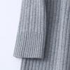 Foreign Trade European and American Single Women Knitted Skirt 2025 Spring New Half-high Collar Zip-up Slim fit Slimming Dress
