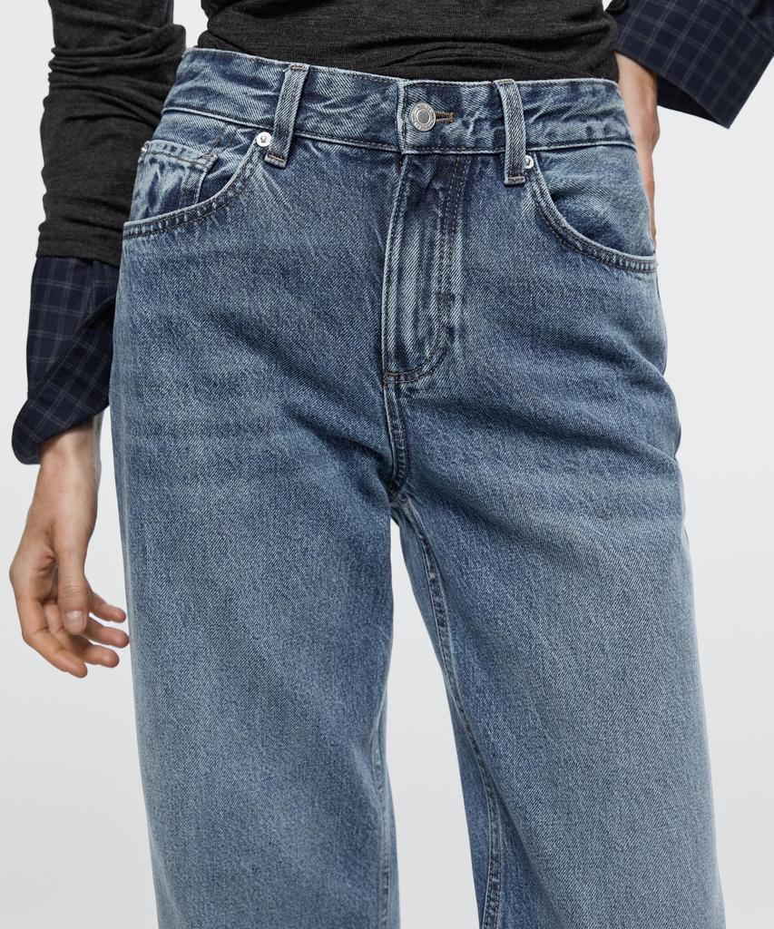 Masimodutti Mid-Waisted Straight Fit Jeans