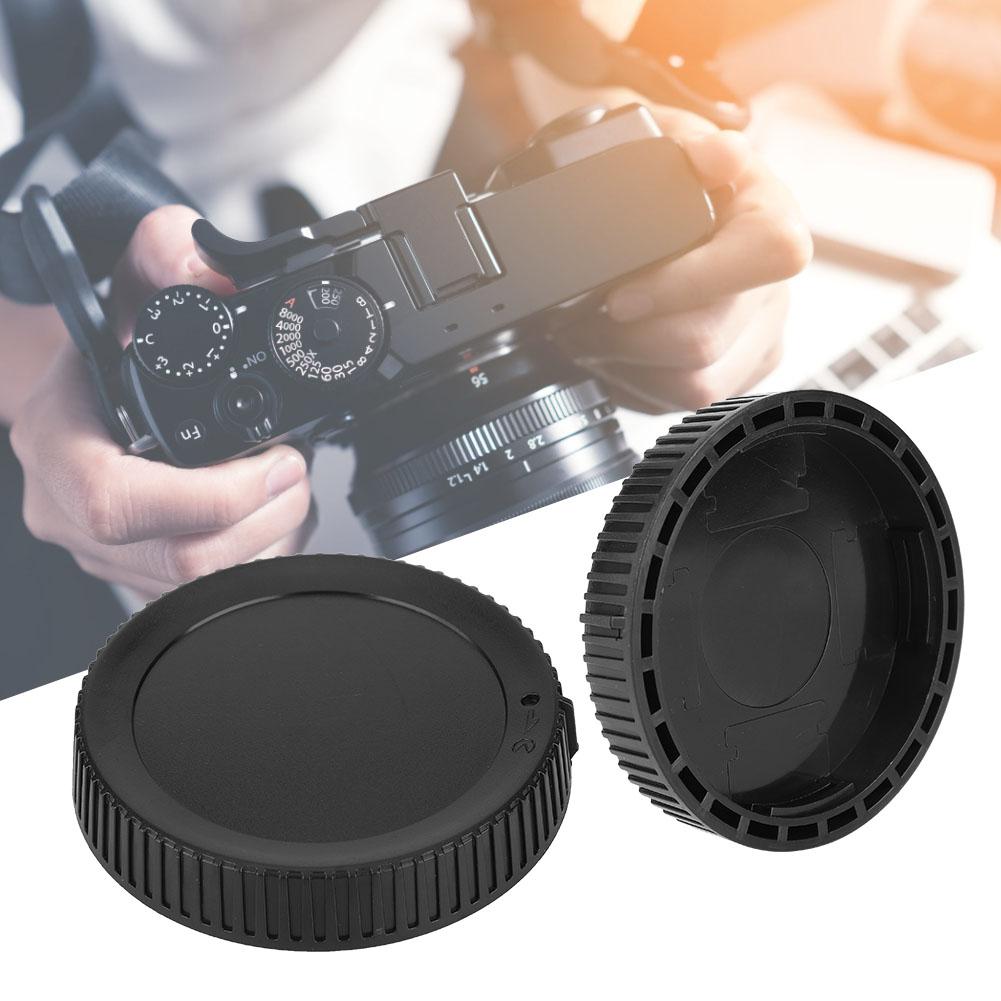 2 Pcs Black Universal DSLR Camera Lens Cover Rear Cap for Nikon Z6 Z7 and Z Mount Cameras