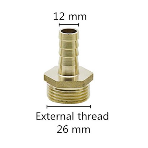 Hose Barb Connector copper  3/4" female Male Thread Pipe Fitting Barb Hose Pagoda Coupling Tail Connector 8/10/12/14/16mm hose