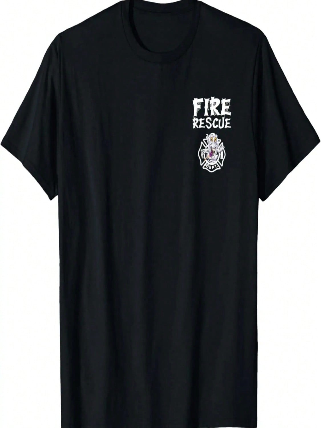 Fire Rescue Departt Halloween Party Costume Uniform T-Shirt S разноцветный