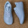 Wide Toe Walking Flats Fashion Business Casual Shoes Waterproof PU Leather Gym Fitness Sneakers