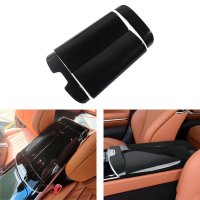 Mercedes Benz S Sınıfı için W223 Araba Konsolu Kol Dayama Kutusu Kapağı Dekorasyon Trim Aksesuarları Karbon Fiber Desen/Parlak