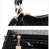 Crocodile Glossy Underarm Bag Women's Multi-Back Shoulder Bag