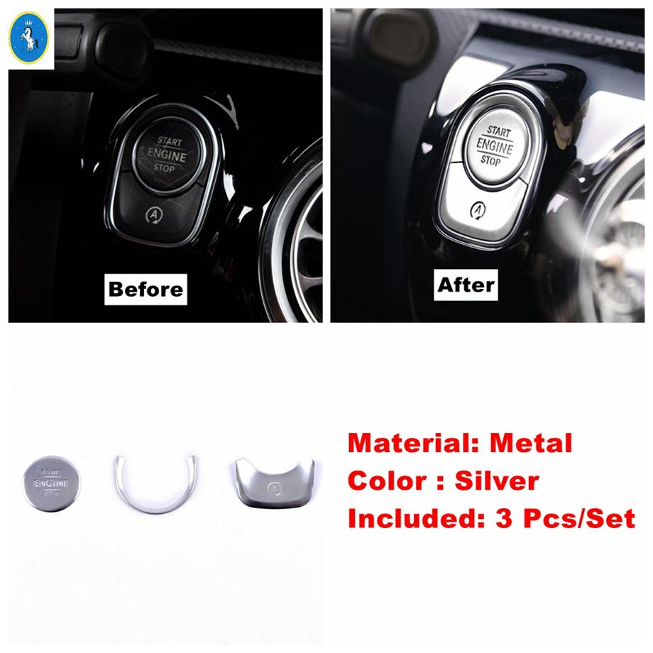 For Benz A Class W177 / GLA H247 / CLA C118 W118 / GLB X247 Center Control / Multimedia / Air AC / Armrest Box Button Cover Trim