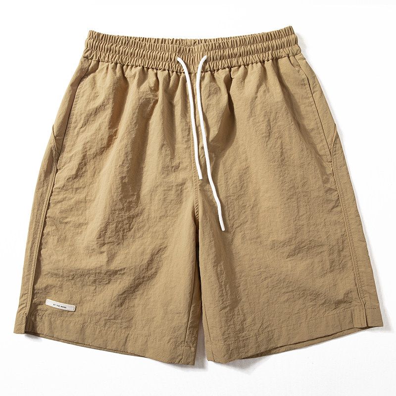 Men's Shorts, Mountain Style, Outdoor Functional, Waterproof, Quick-Dry, Trendy, Loose Fit, Straight-Leg, Casual, Five-Point Pants, Trendy