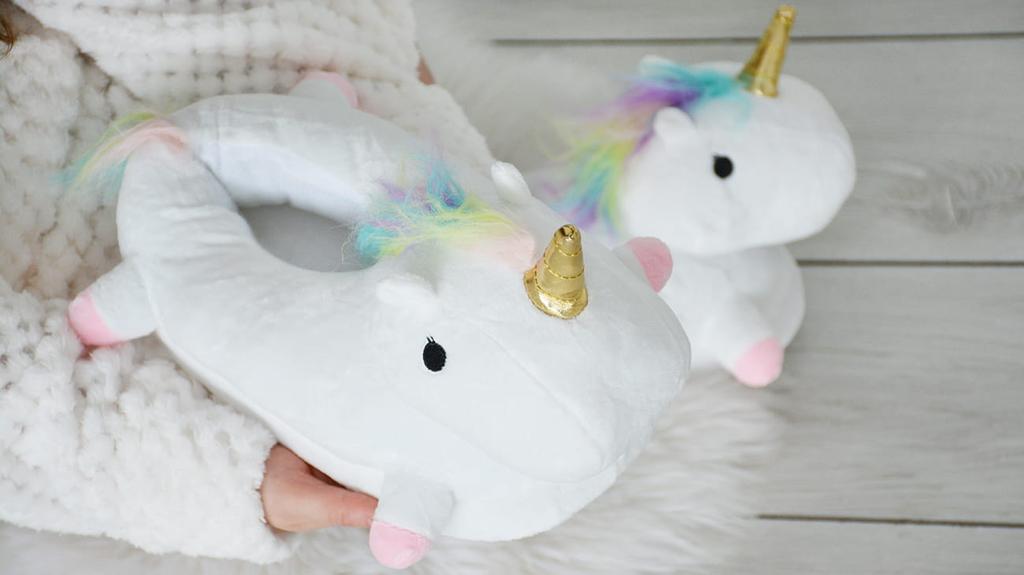 Women's Slippers, Men's Slippers, Warm Plush Unicorn Slippers, ONESIES Slippers