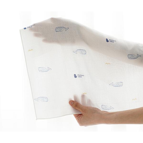 Bamboo Bebe Signature Jungle Forest Embossovaný kapesník velrybí 10p, korejské kojenecké výrobky