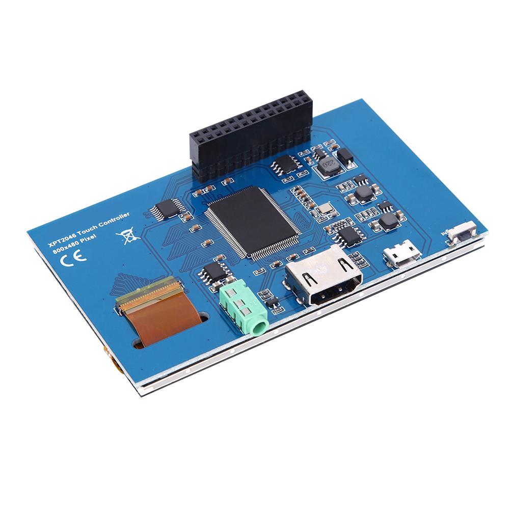 4-Zoll-Bildschirm HDMI-Display IPS HD 800 x 480 Resistive Touch DC 5 V für Raspberry Pi 3b 4B