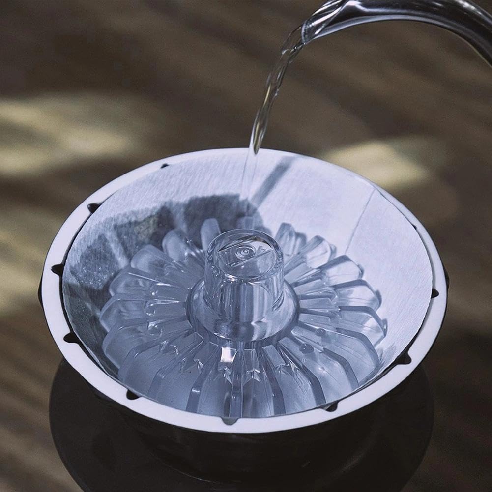 Coffee Filter Paper Assist Tool, V60 Coffee Filter Shape Retainer, Coffee Paper Presser, Compatible with Conical Drippers and Filters, Tritan Resin