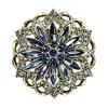 Vintage Flower Brooch Hollow Rhinestone Brooch, Floral Lapel Pin for Fashion Jewelry Women, Bling Badge Clothing Accessories Secure