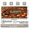 Thanksgiving Garage Door Banner - Thanksgiving Decoration with Turkey Pumpkin and Autumn Leaf Patterns