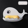 1PCS Small Whale Soap Box Free Punch Bathroom Drain Soap Rack Bathroom Wall Mounted Soap Organizer Shelf LM