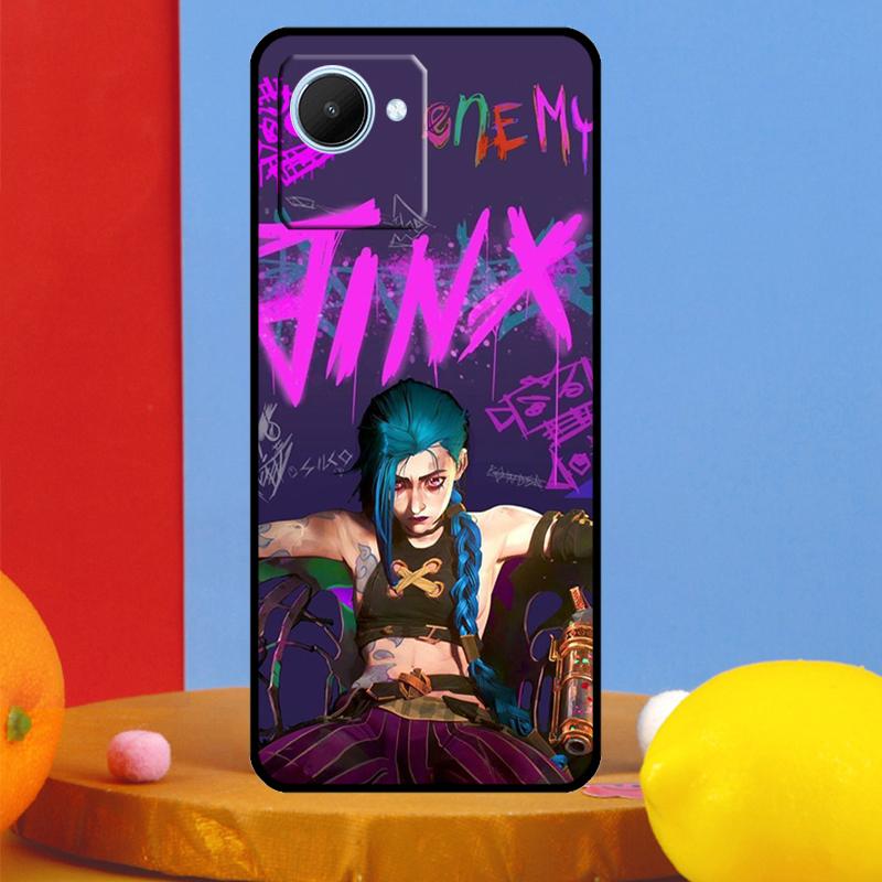 Anime Arcane Jinx For Realme 12 9 10 11 Pro Plus C67 C55 C53 C51 C35 C33 C30 C25s C21Y C31 GT5 GT Neo 6 Case