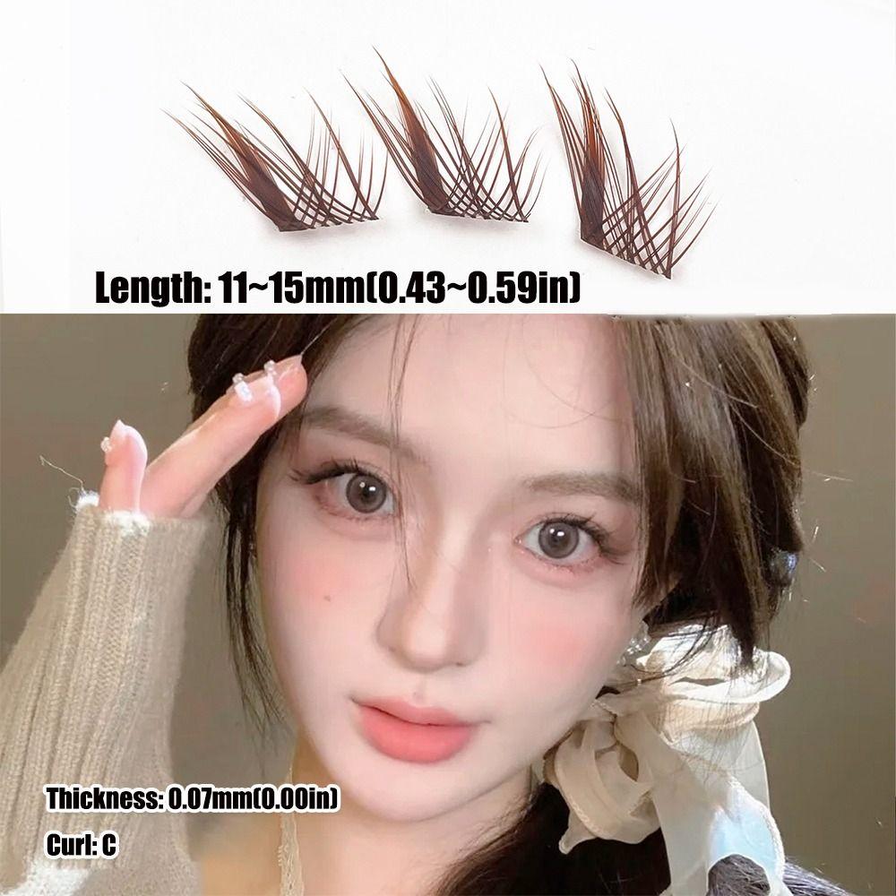 Manga Style Fox Lashes Natural Look Individual Fake Eyelashes  for At-Home Use
