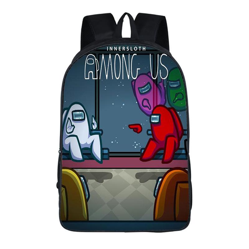 Among Us Game Merchandise Children'S Backpack Oxford Cloth Large Capacity School Bag Backpack