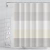 Striped Fabric Bathroom Shower Curtain-Modern Simple Polyester Waterproof Blue Grey Abstract Line Pattern With Hook