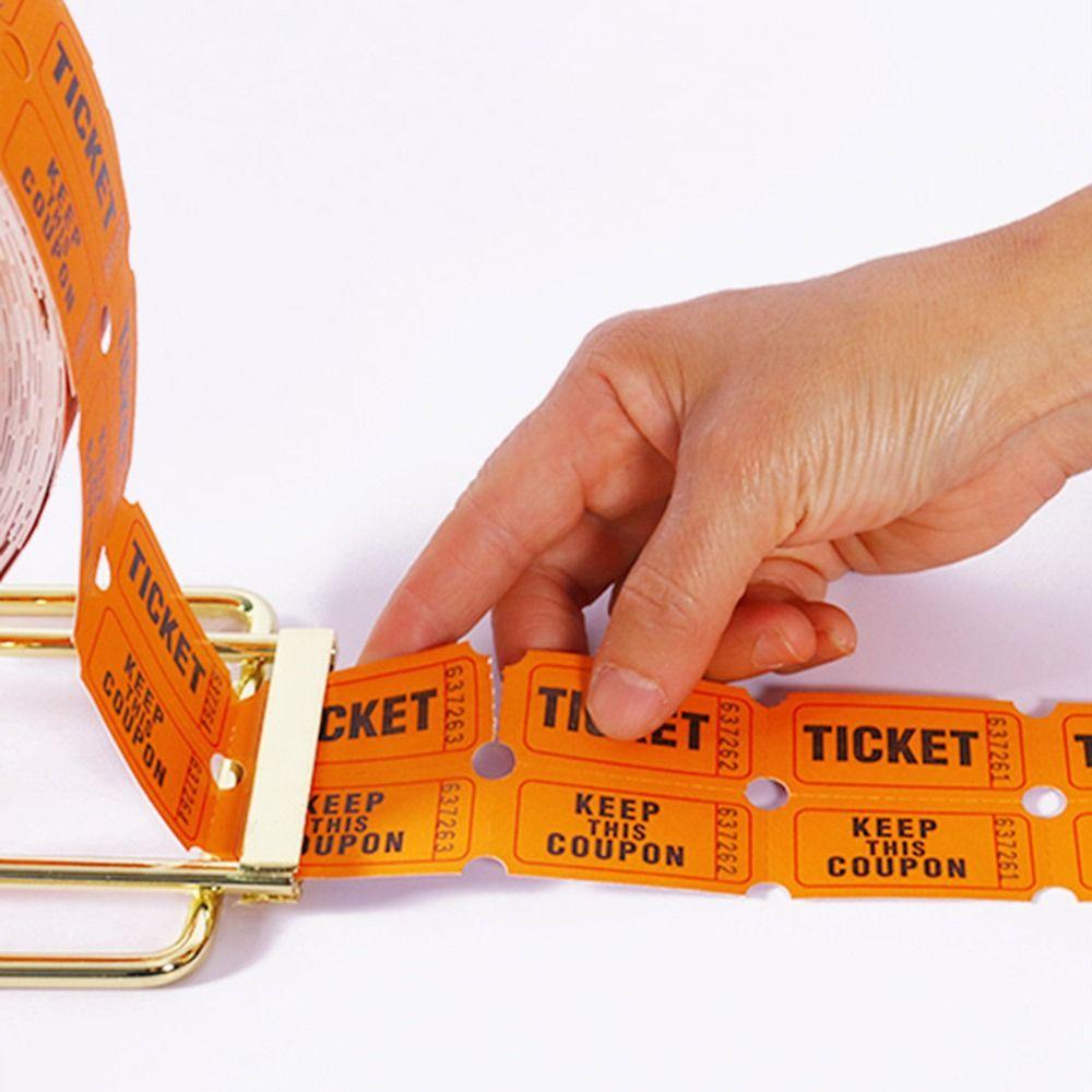 Playground Ticket Raffle Tickets Solid Color Lottery Ticket Universal Labels Roll  Party