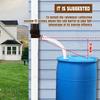 Rainwater Collection System Easy Installation Efficient Rain Barrel Diverter Kit For Downspout Brown
