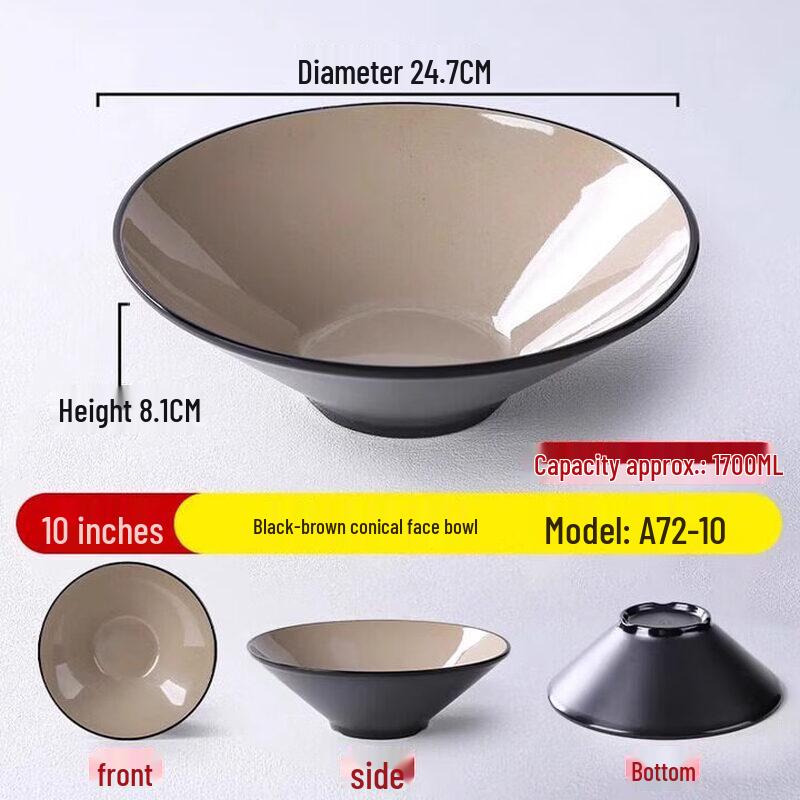 Прочные melamine ресторанные сервировочные миски (10-Pack)