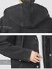 Men's Winter Fleece-Lined Loose-Fit Denim Jacket with Hood - Trendy Mid-Length Lambskin Windbreaker