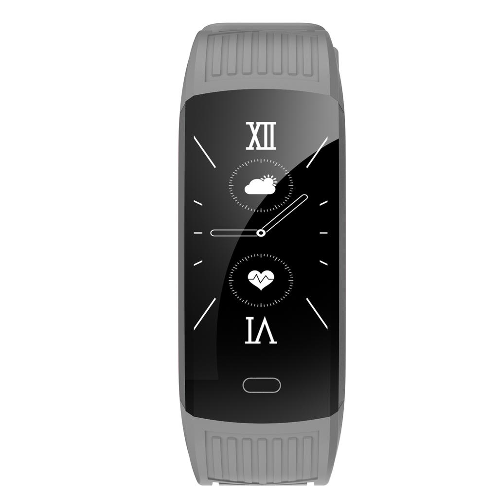 Waterproof Digital Sport Wristwatch Health Monitor Management Watch TFT Color ScreenSilver Gray