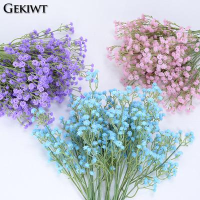 5/10/20pcs Babies Breath Artificial Flowers Plastic Gypsophila DIY Floral Bouquets For Handmade Wedding Party Home Decoration