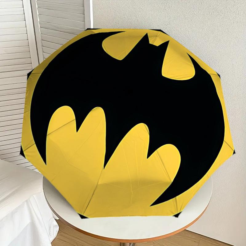 1PC Warner Batman Logo Umbrella-8-Rib Reinforced, Automatic Open, Lightweight & Durable-A69