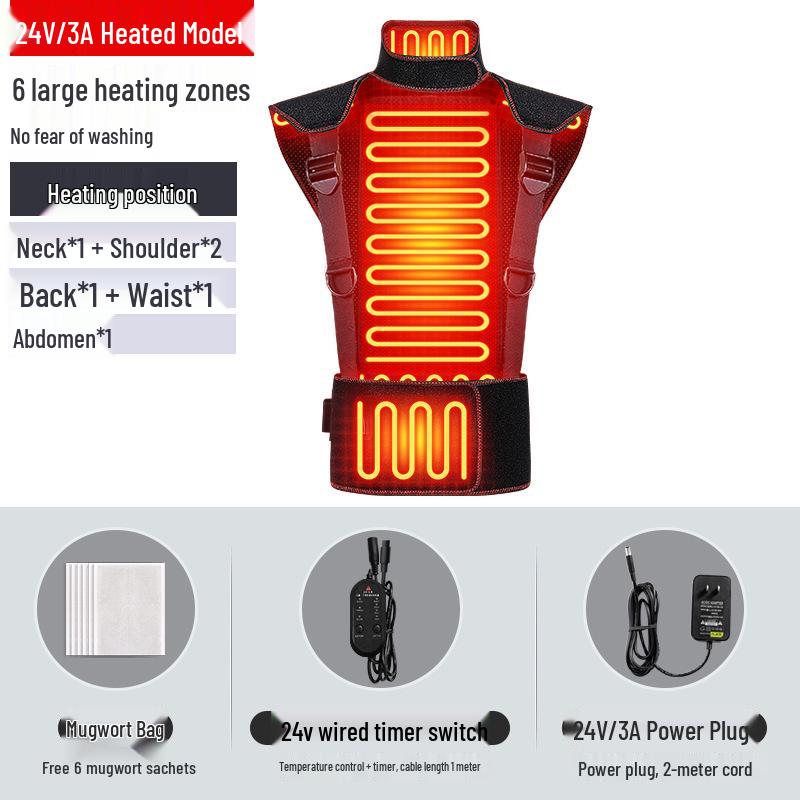 

Carbon Fiber Infrared Heated Shoulder, Back & Waist Massager for Pain Relief S (suitable for 45-60 kg)