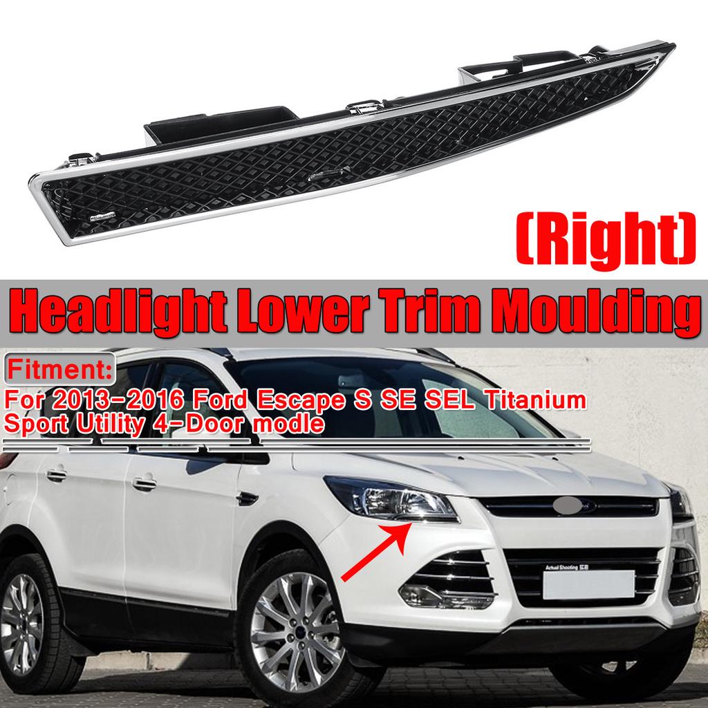 FIT FOR FORD ESCAPE KUGA 2013 FRONT UP GRILLE BONNET TRIM COVER STRIP MOLDING
