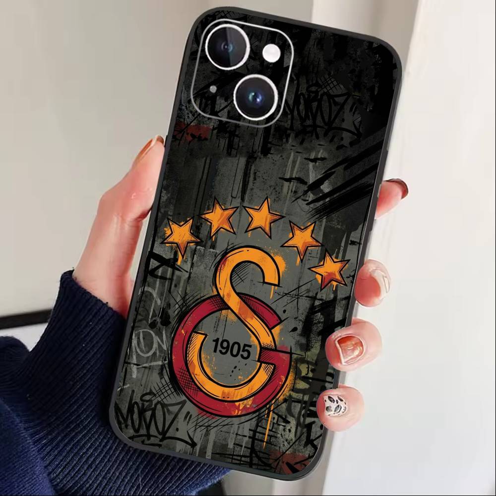 

G-Galatasaray 1905 Phone Case For iPhone17,16,15,14,13,12 Plus,Max Soft Silicone Black Cover iPhone17PRO