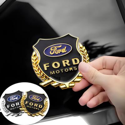3D kovová zadní samolepka na auto, emblém na boční okno dveří pro Ford Fiesta mk2 Focus Escort Mustang Kuga F150 F250, vnější styling