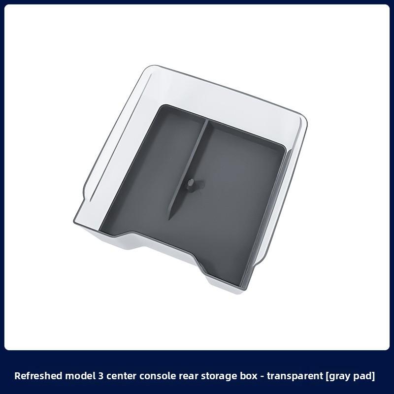 Car Sticker For Tesla Model 3 Highland Model Y Central Control Armrest Box Silicone Storage Front and Rear Storage Small Ice Box