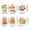 Lovely Capybara Fridge Magnet 3D Animal Decorative Sticker for Refrigerator Office Whiteboard Kitchen