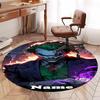 Custom Name Joker Printed Round Rug Carpet Chair Rug Area Rug Entryway Doormats,for Office Chair Living Room Bedroom Kitchen Room.