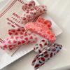 Personalized heart-shaped red lip large hair clip women's rose design salon fixed hair clip fashionable hair accessory headwear