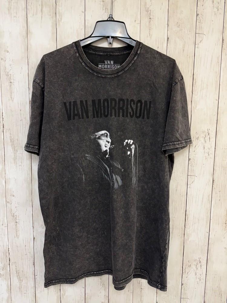 

Van Morrison Mens T Shirt XL Distressed Wash Music Concert Band Graphic Unisex T-Shirt S