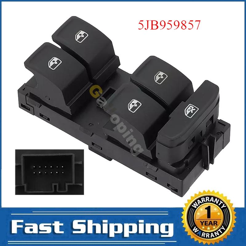 

For 2013 - Skoda Rapid Front Left Electric Power Master Window Switch Control Regulator Button 5JB959857 Car Accessories