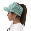Ramidos Dame Twist Peaked Cap Strikk Ull Hat Hollow Out Multicolor Point Caps