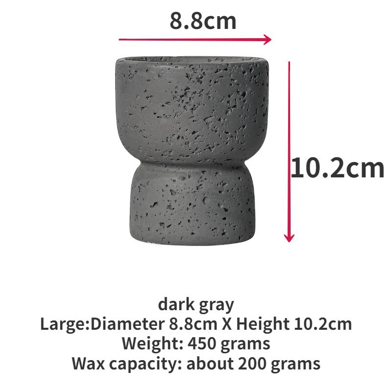 Simple Cement Household Aromatherapy Candles Empty Cups DIY High-value Handicrafts Indoor Candle Holders Decorative Ornaments