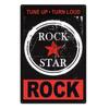 "Let The Music Be Your Master" Music Theme Metal Panel Wall Decor