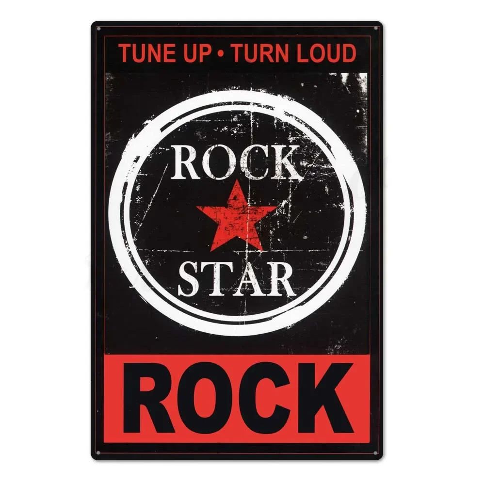 "Let The Music Be Your Master" Music Theme Metal Panel Wall Decor