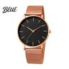 Milanese Woven Band Watch Men Mesh Minimalist Quartz Analog Simple