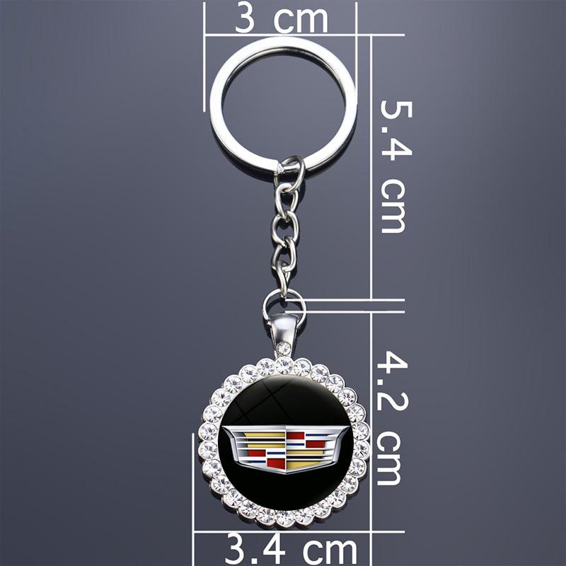 Car Keyring Cadillac Bling Keychain Crystal Rhinestone For CT4 CT5 XT4 XT5 XT6 ATS CTS XTS Auto Fashion Accessories (3 Colors) Svagd99 9v