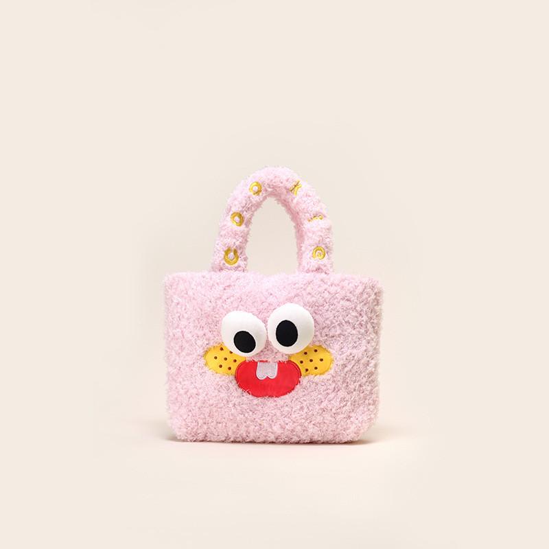 Whimsical Biscuit Plush Tote Bag And Keychain Adorable Keychain Pendant Kids For